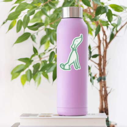 Durable, vinyl, die-cut, Puppy 2 Sticker.