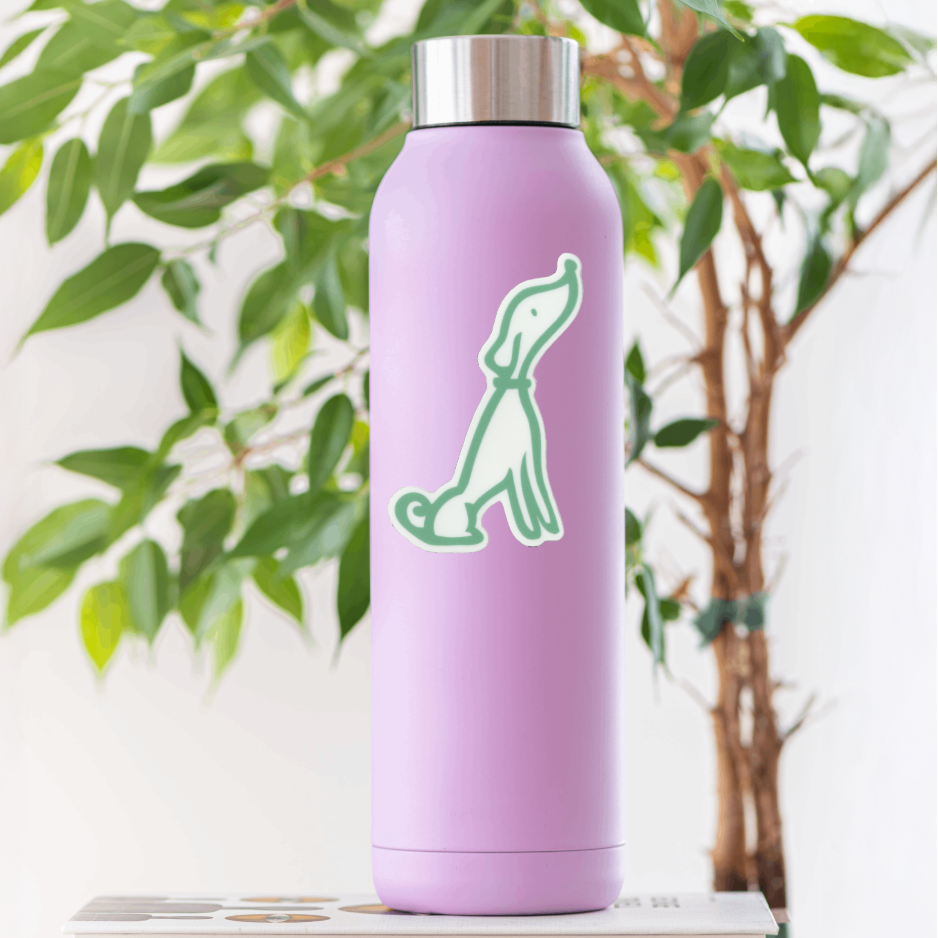 Durable, vinyl, die-cut, Puppy 2 Sticker.