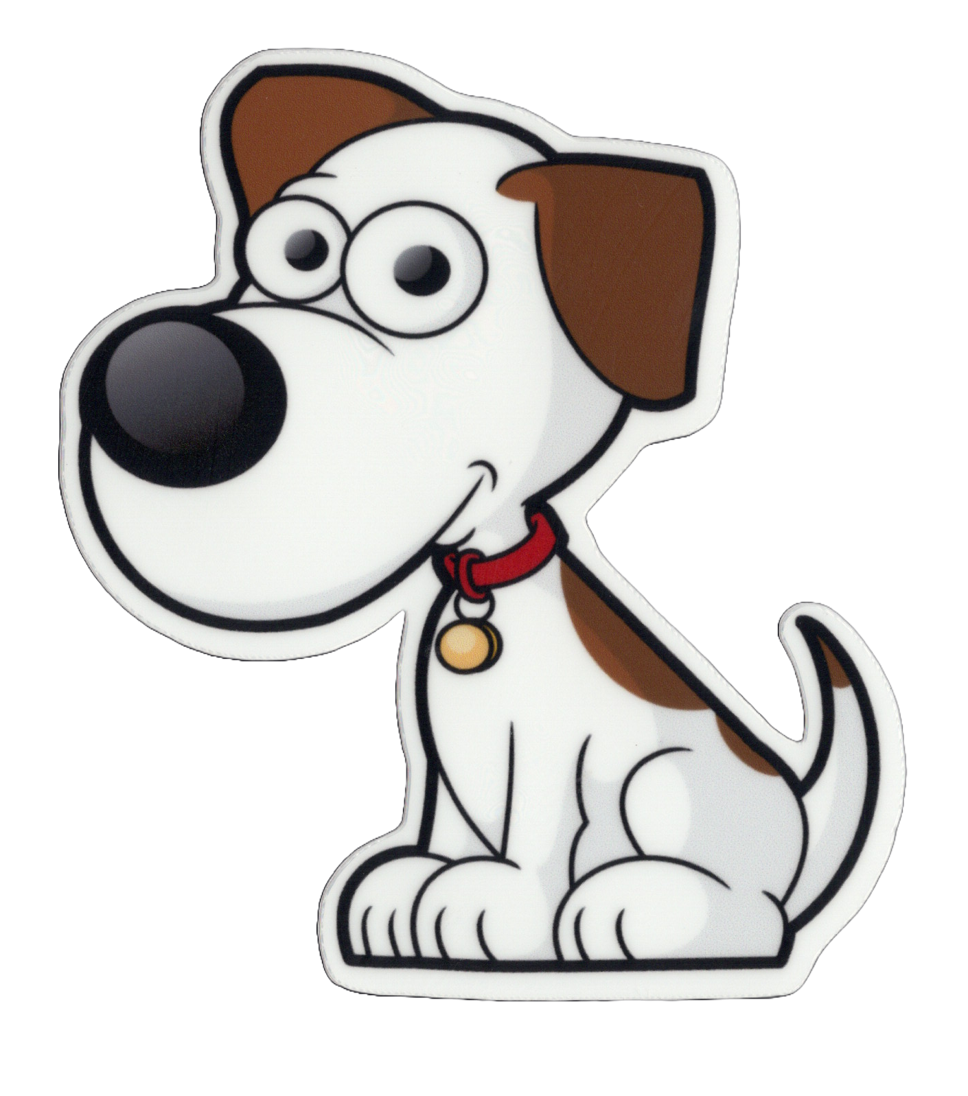 Durable vinyl, die-cut Puppy 7 Sticker