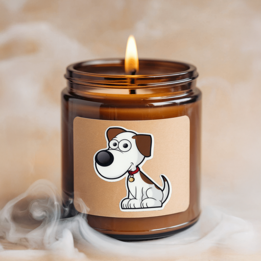 Durable, vinyl, die-cut, Puppy 7 Sticker.