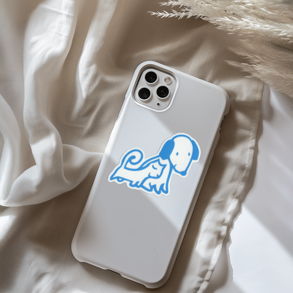 Durable, vinyl, die-cut, Puppy & Kitten Sticker.