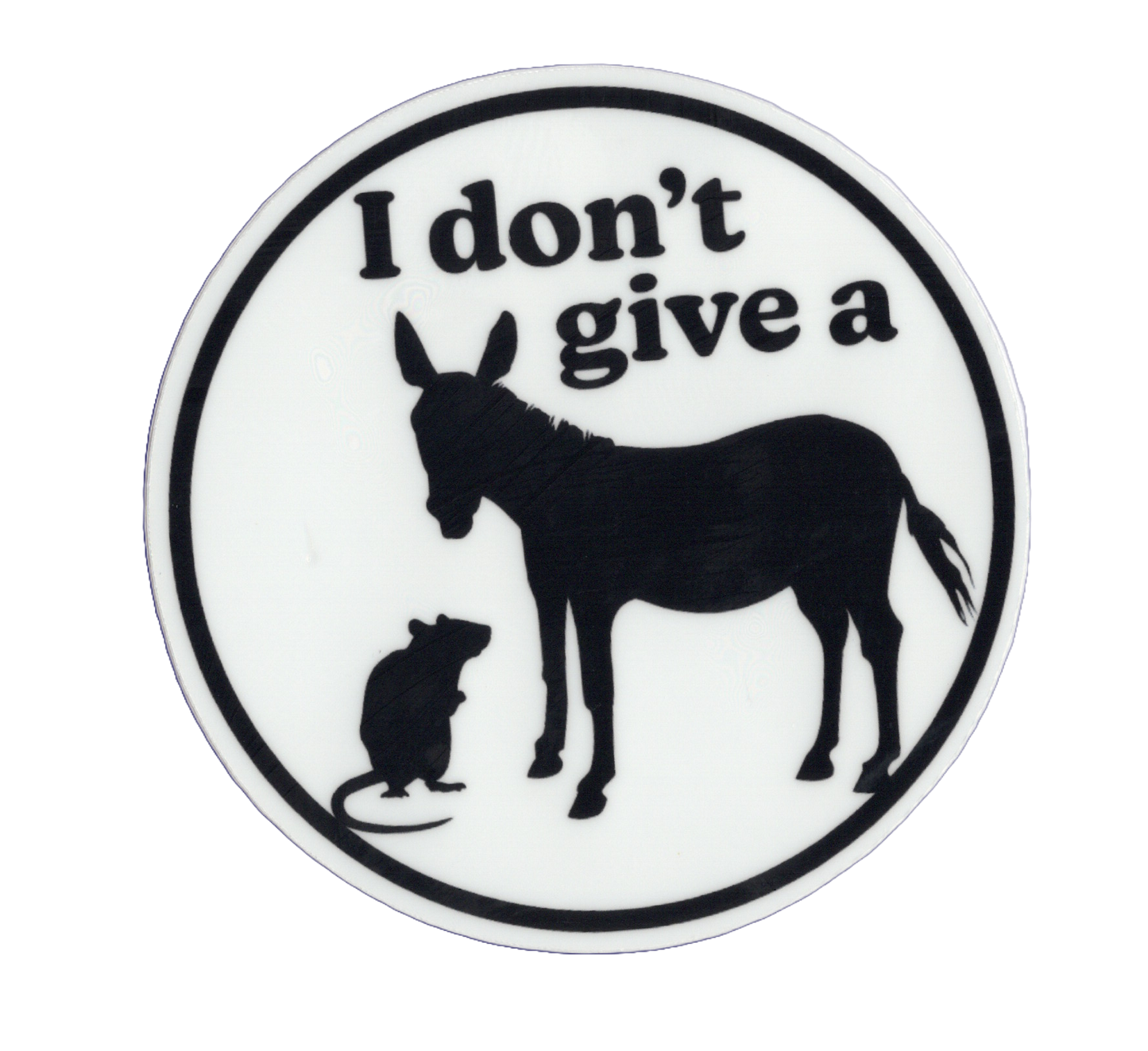 Durable vinyl, die-cut Rats Ass Sticker