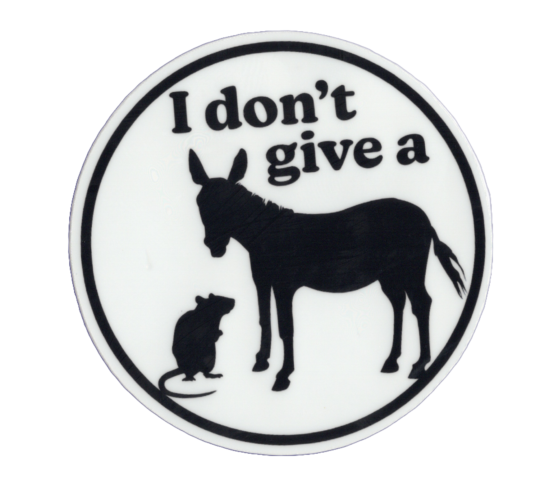Durable vinyl, die-cut Rats Ass Sticker