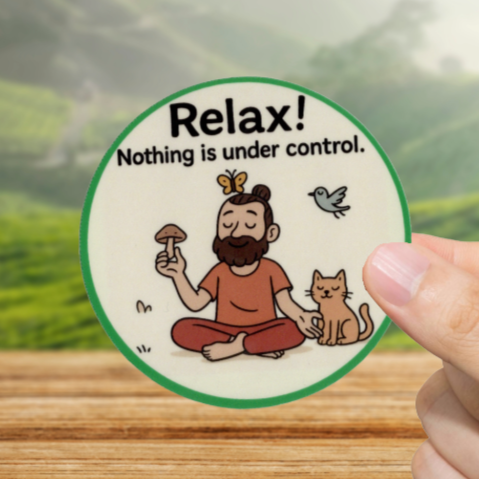 Durable, vinyl, die-cut, Nothing Under Control Sticker.