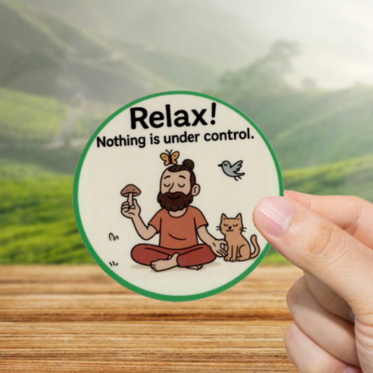 Durable, vinyl, die-cut, Nothing Under Control Sticker.