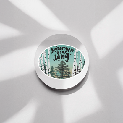 Durable, vinyl, die-cut, Remember Your Why Sticker.