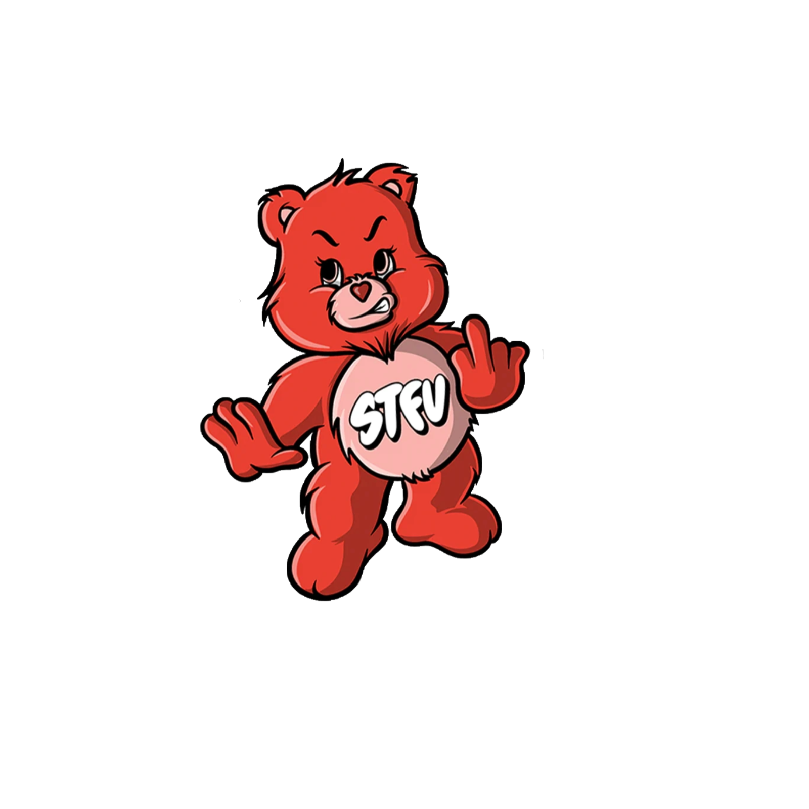 Durable vinyl die-cut STFU Sticker