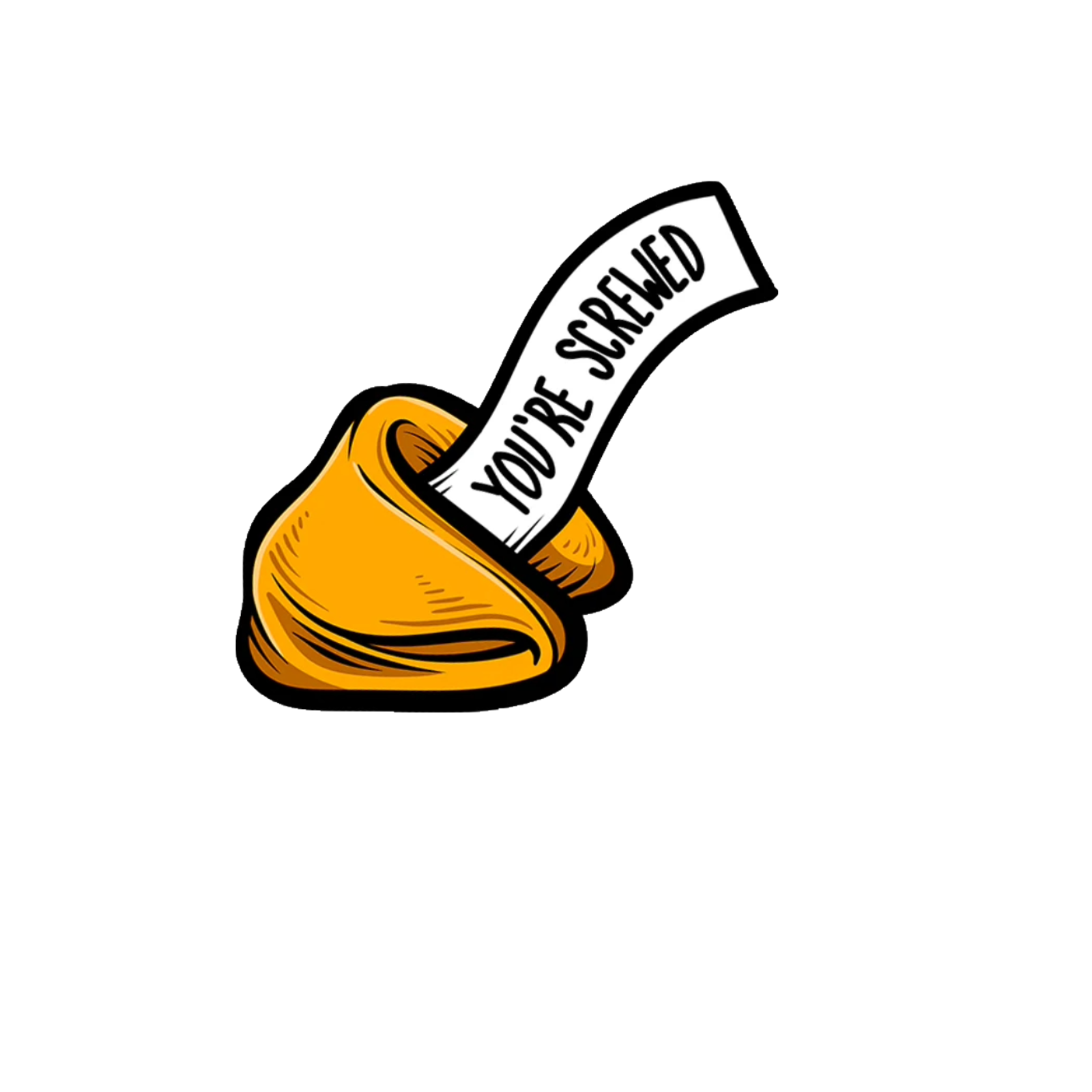 Durable vinyl die-cut Screwed Sticker