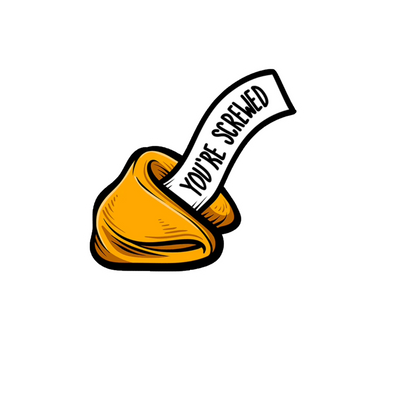 Durable vinyl die-cut Screwed Sticker