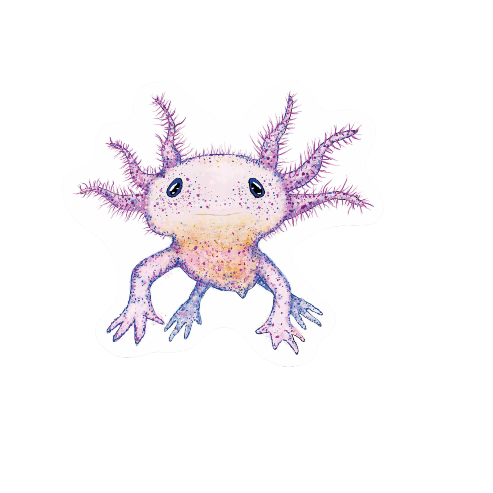 Our Sea Critter Sticker! unique high-quality, vinyl, die-cut, eco-friendly stickers