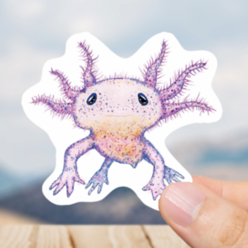 Durable, vinyl, die-cut, Sea Critter Sticker.