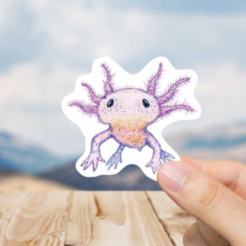 Durable, vinyl, die-cut, Sea Critter Sticker.