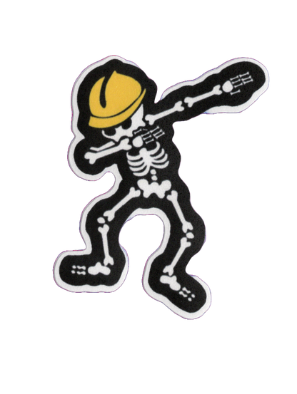 Durable vinyl, die-cut Skeleton Sticker