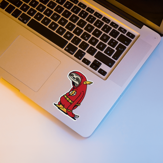 Durable, vinyl, die-cut, Sloth Sticker.