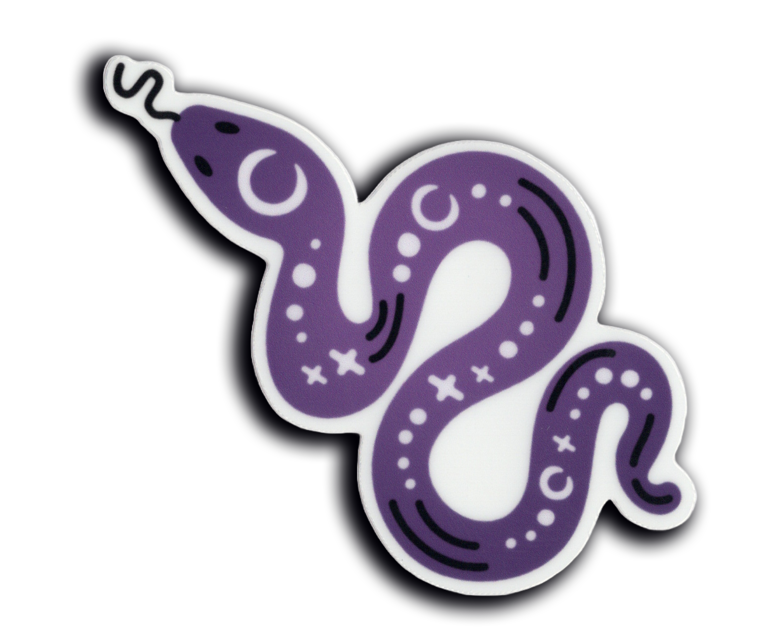 Durable vinyl, die-cut Snake Sticker