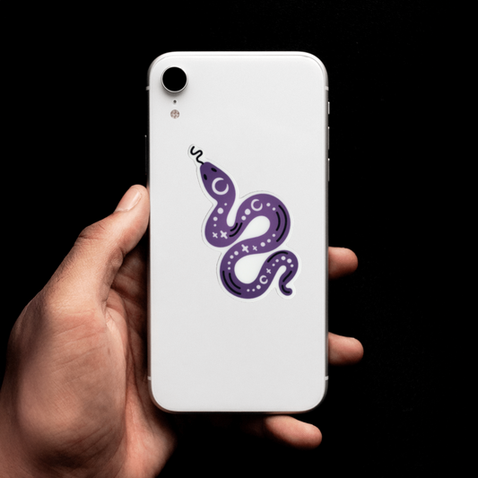 Durable, vinyl, die-cut, Snake Sticker.