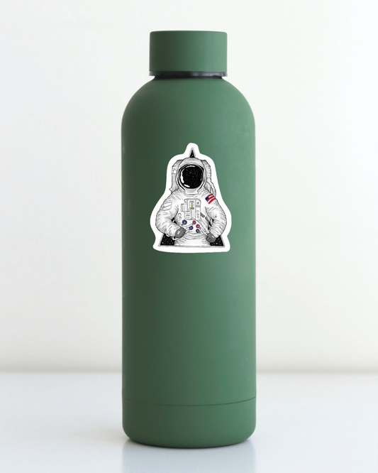 Durable, die-cut Space Suit Sticker     