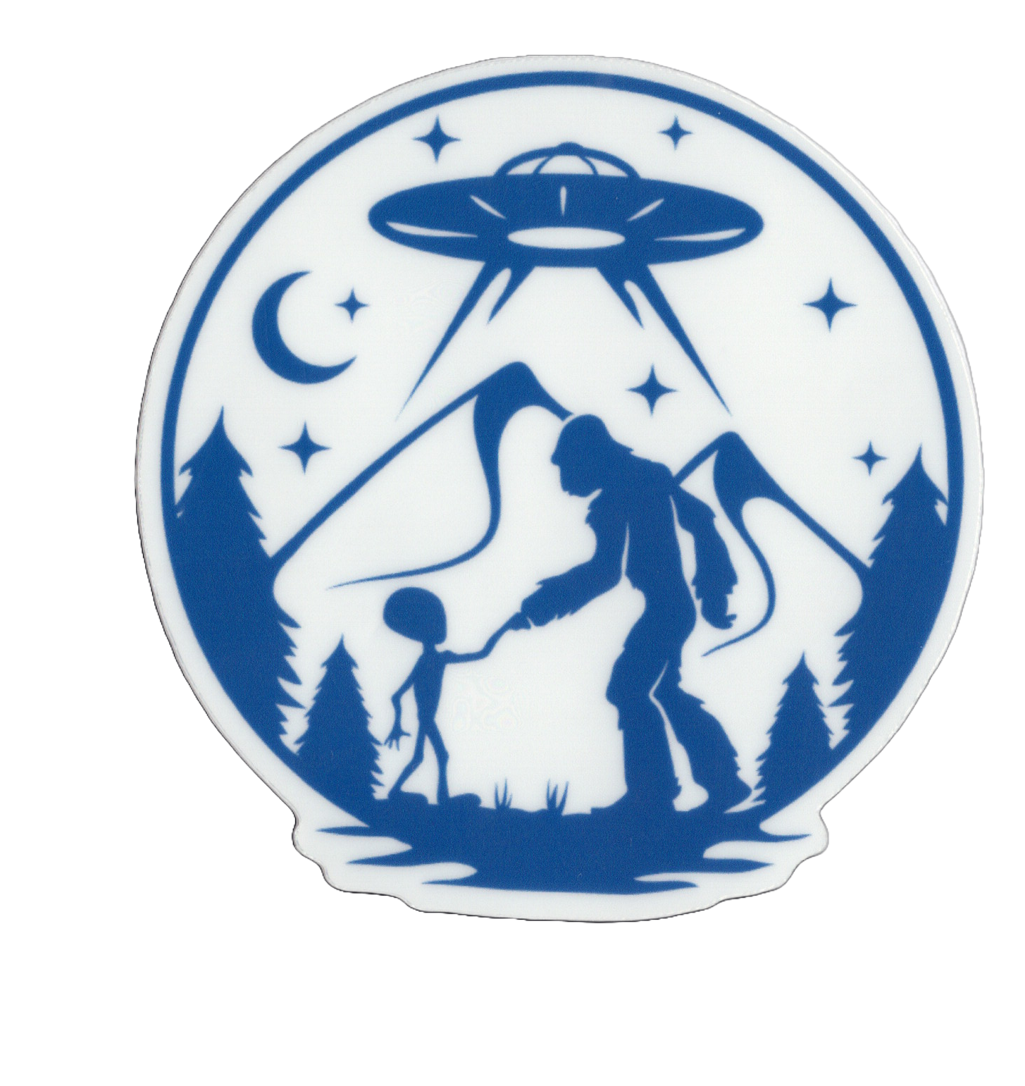 Durable vinyl, die-cut Squatch Alien 2 Sticker