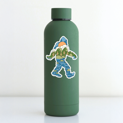 Durable, die-cut, vinyl, Squatch River Sticker.