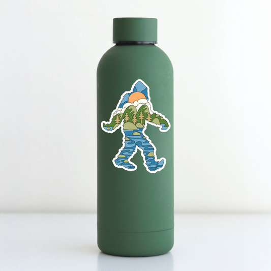 Durable, die-cut, vinyl, Squatch River Sticker.