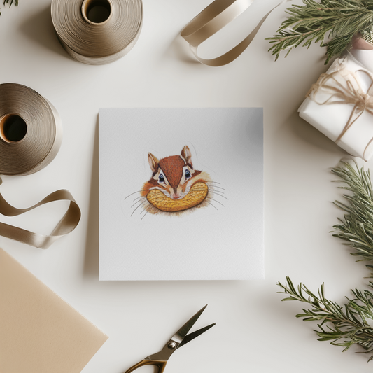 Durable, vinyl, die-cut, Squirrel Art Sticker.