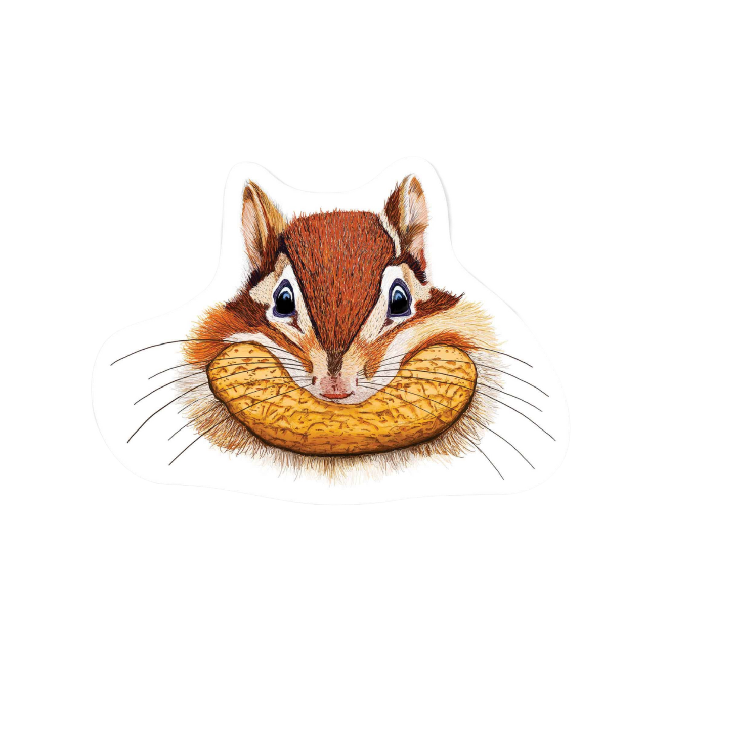 Our Squirrel Art Sticker! unique high-quality, vinyl, die-cut, eco-friendly stickers
