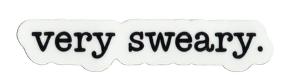 Durable vinyl, die-cut Sweary Sticker