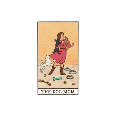 Durable vinyl, die-cut The Dog Mom Sticker