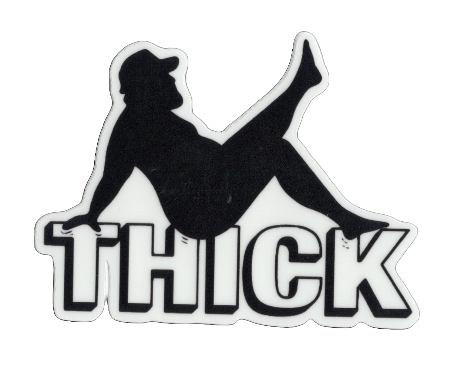 Durable vinyl, die-cut Thick Sticker