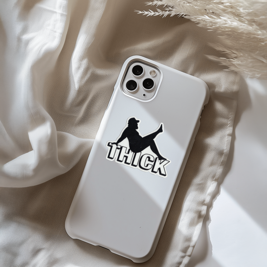 Durable, vinyl, die-cut, Thick Sticker.