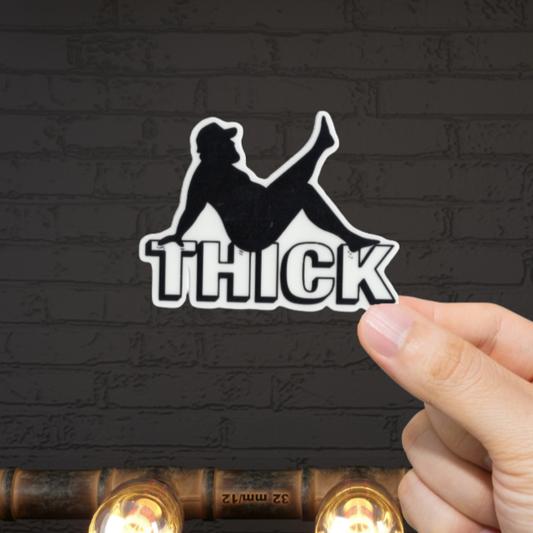 Durable, vinyl, die-cut, Thick Sticker.