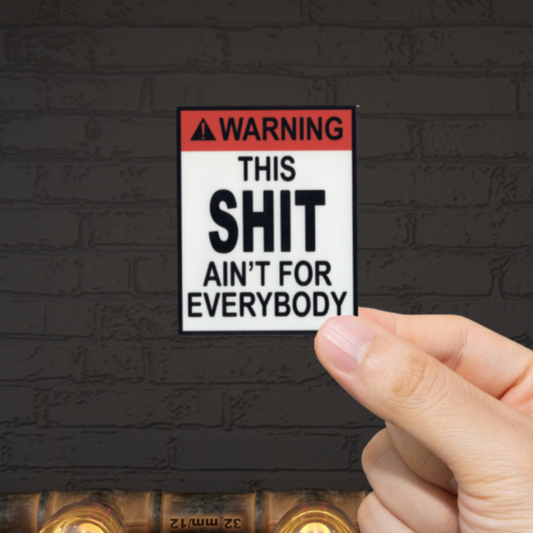 Durable, vinyl, die-cut, This Shit Sticker.