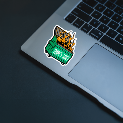 Durable, vinyl, die-cut, Todays Shift Sticker.
