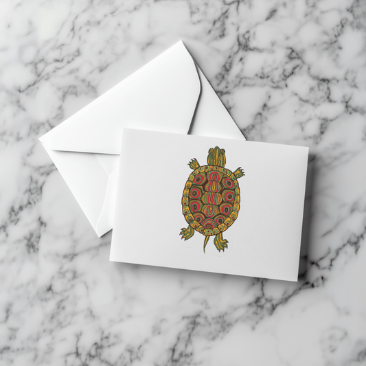 Durable, vinyl, die-cut, Turtle Art Sticker.