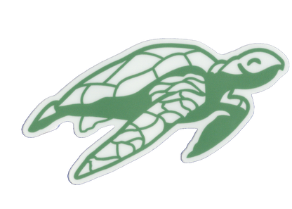 Durable vinyl, die-cut Turtle Sticker