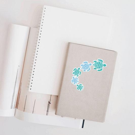Durable, vinyl, die-cut, Turtles Sticker.