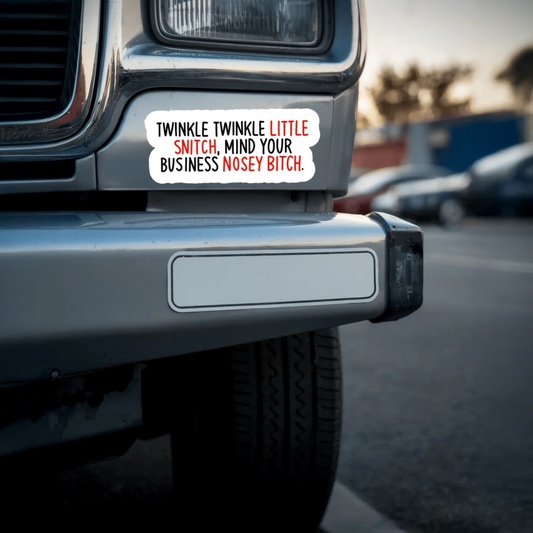 Durable, vinyl, die-cut, Twinkle Sticker.