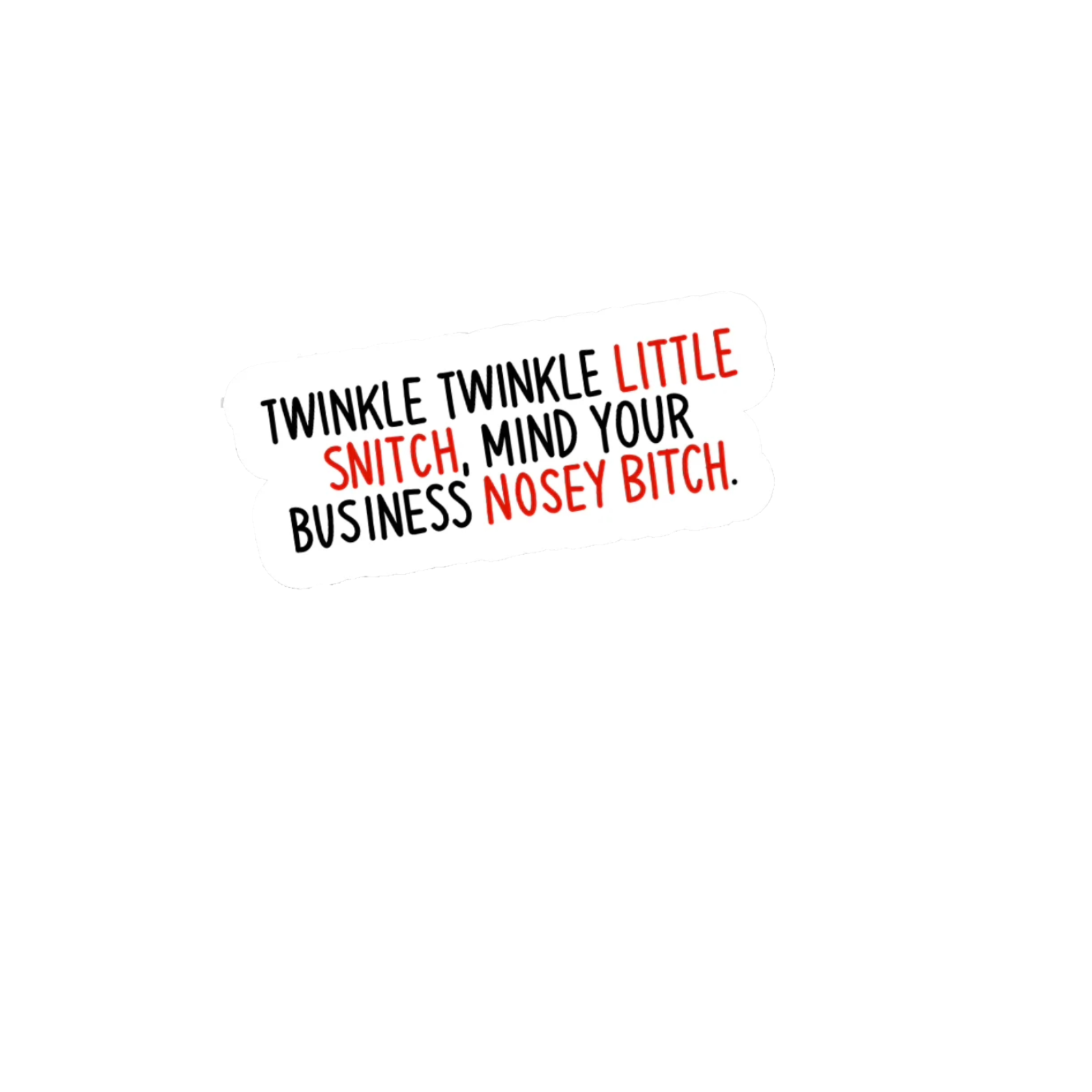 Durable vinyl die-cut Twinkle Sticker