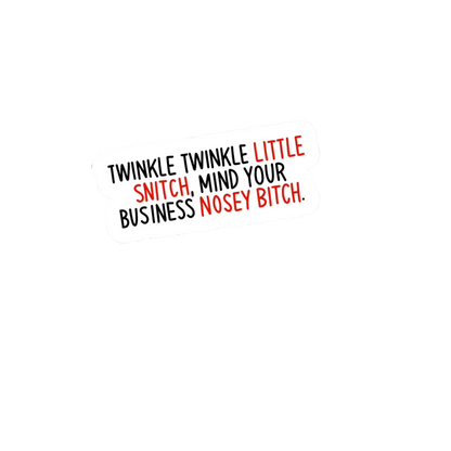 Durable vinyl die-cut Twinkle Sticker