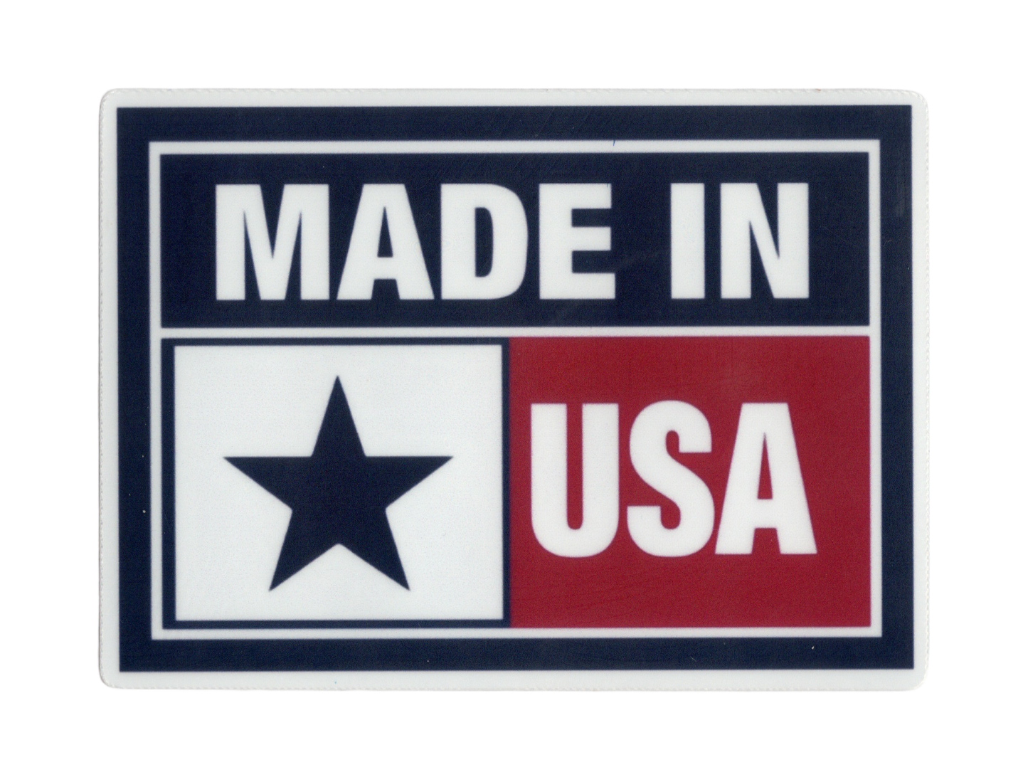Durable vinyl die-cut USA Made Sticker