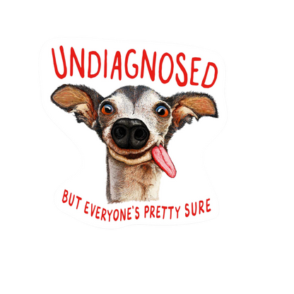 Our Undiagnosed Sticker! unique, high-quality, vinyl, die-cut, eco-friendly stickers