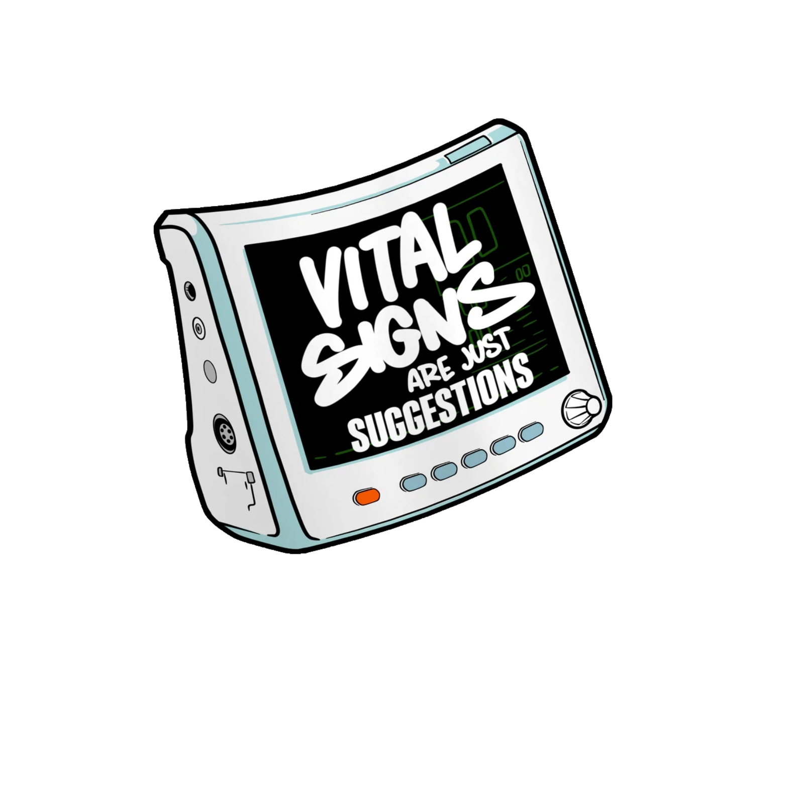 Durable vinyl die-cut Vital Sticker