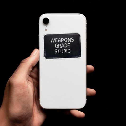 Durable, vinyl, die-cut, Weapons Grade Sticker.