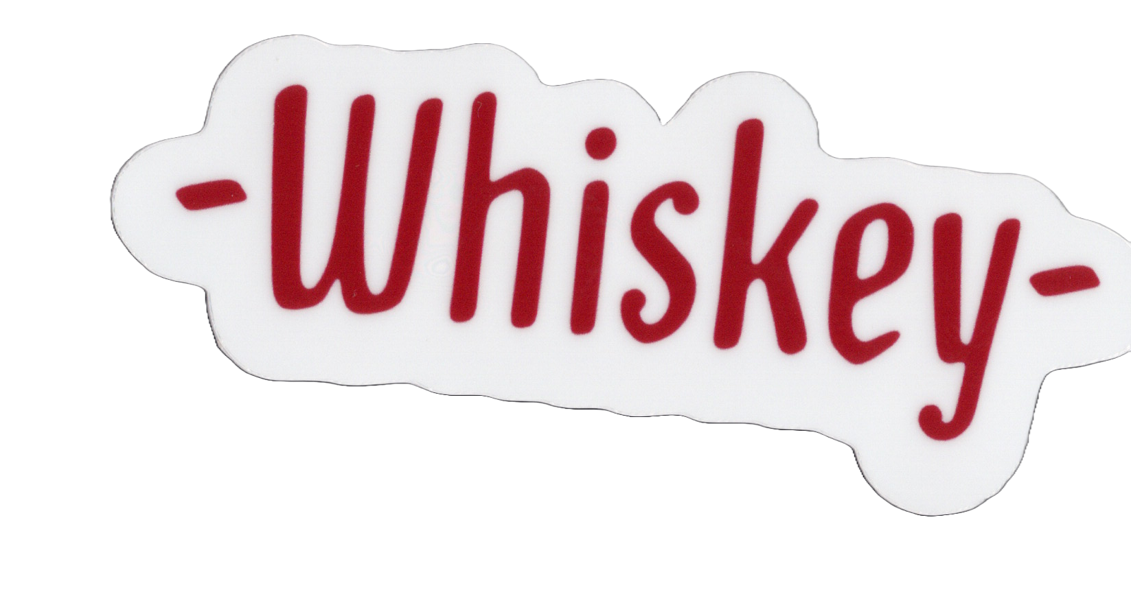 Durable vinyl, die-cut Whiskey 1 Sticker