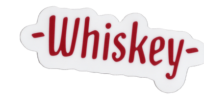Durable vinyl, die-cut Whiskey 1 Sticker