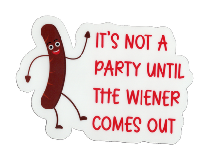 Durable vinyl, die-cut Wiener Sticker