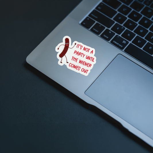 Durable, vinyl, die-cut, Wiener Sticker.
