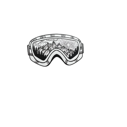 Durable, die-cut Wilderness Goggles Sticker