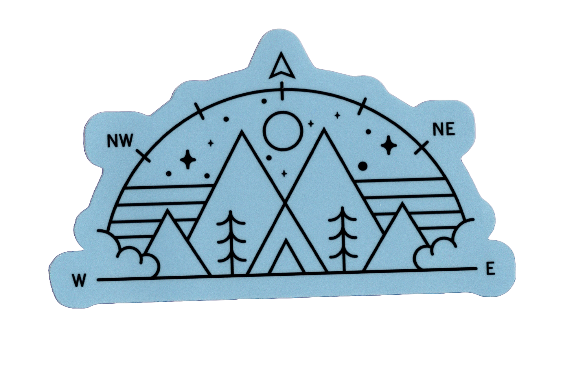 Durable vinyl, die-cut Wilderness Sticker