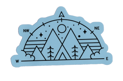 Durable vinyl, die-cut Wilderness Sticker